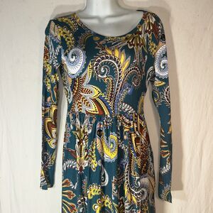 EUOVMY Women's Long Sleeve Loose Maxi Dresses Casual Long Dresses With Pockets S